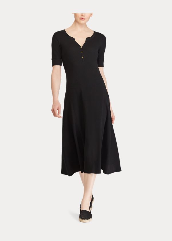 Vestido Ralph Lauren Algodão Fit-and-Flare Mulher 12609-USQD